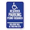 Signmission Modern Isa Symbol Connecticut Reserved Heavy-Gauge Aluminum Sign, 12" x 18", A-1218-24658 A-1218-24658 - alternate 1